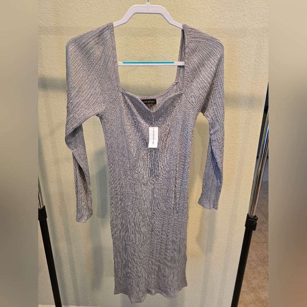 Silver Metallic Banana Republic Dress size Medium